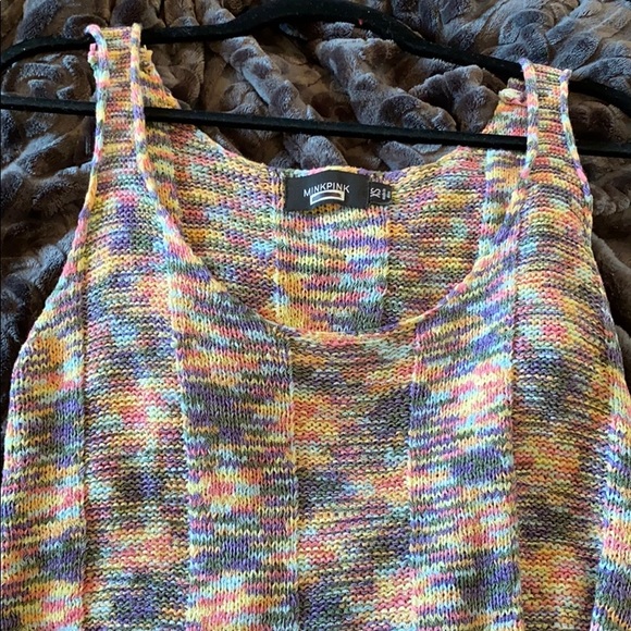 Mink Pink multi-colour knit top - Picture 3 of 3